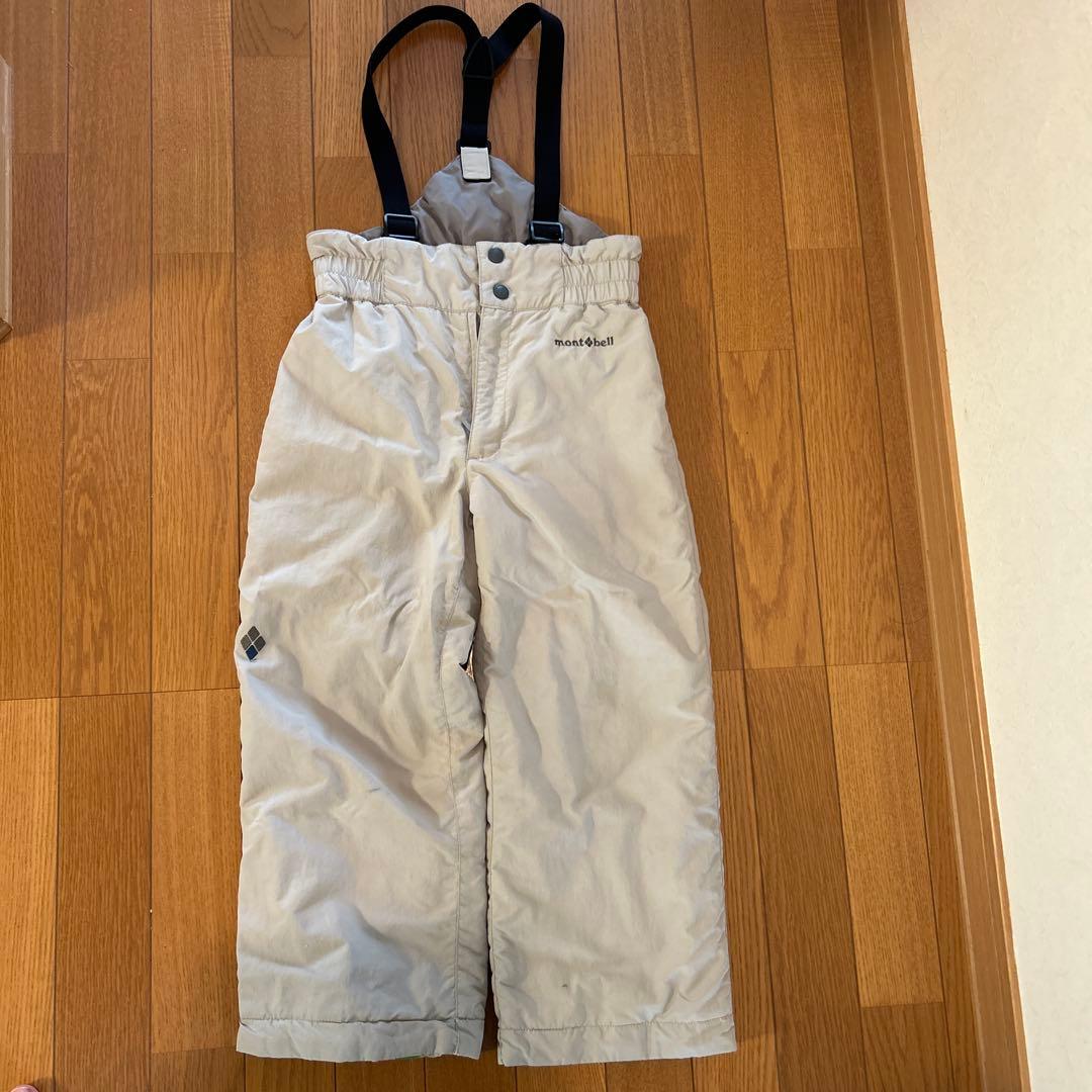 mont-bell 子供用スキーウェアセット 120サイズ 赤