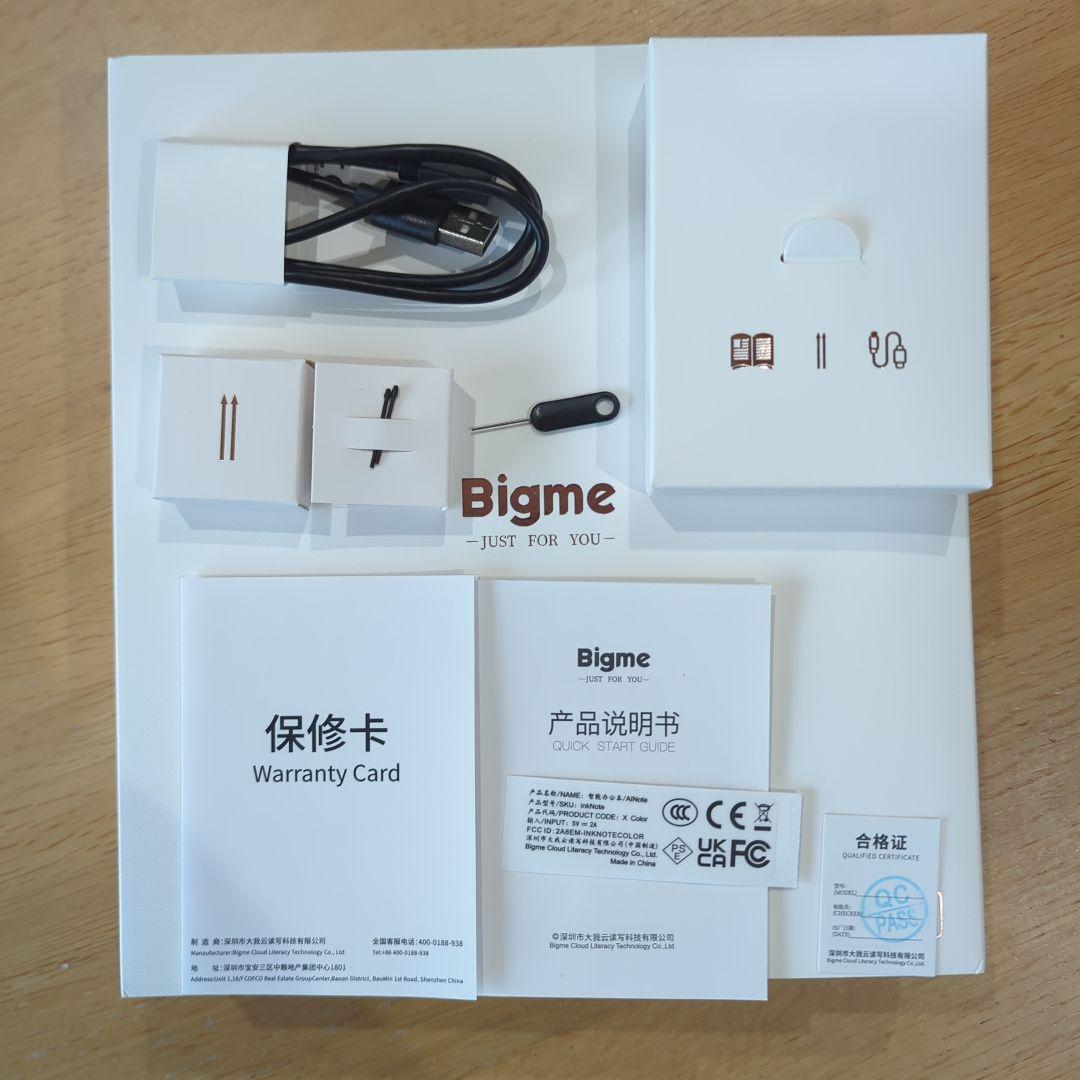 Bigme inkNoteX Color タブレット 6GB 128GB