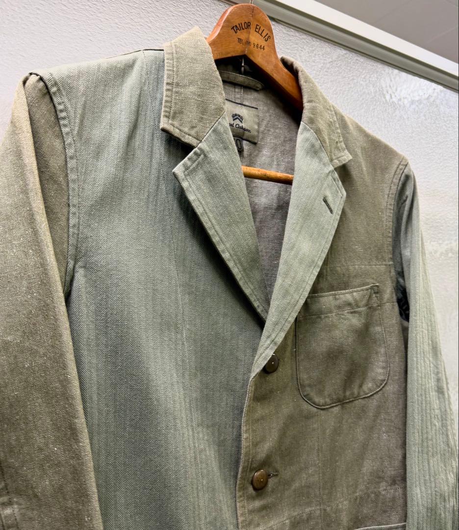 Nigel Cabourn ホスピタルジャケット-クレイジーパターンデニム50