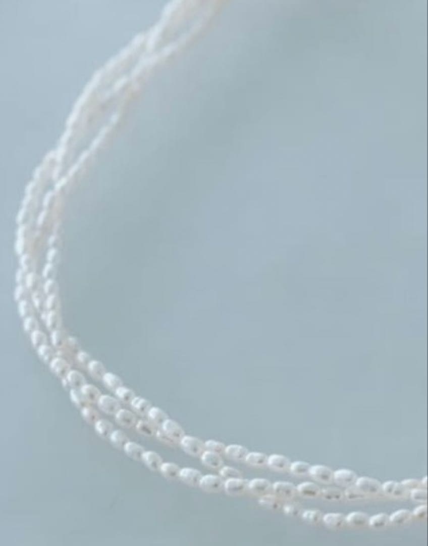 Natully / 淡水パール / 三編みネックレス　北欧、暮らしの道具店