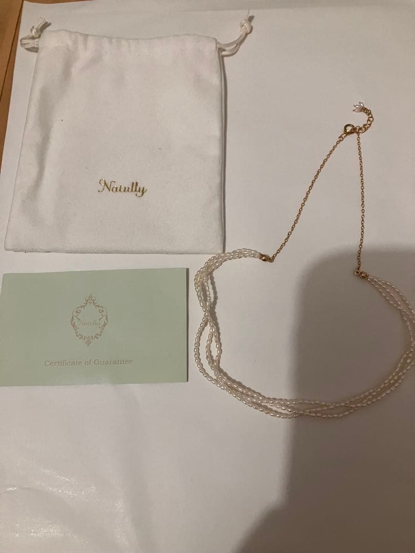 Natully / 淡水パール / 三編みネックレス　北欧、暮らしの道具店