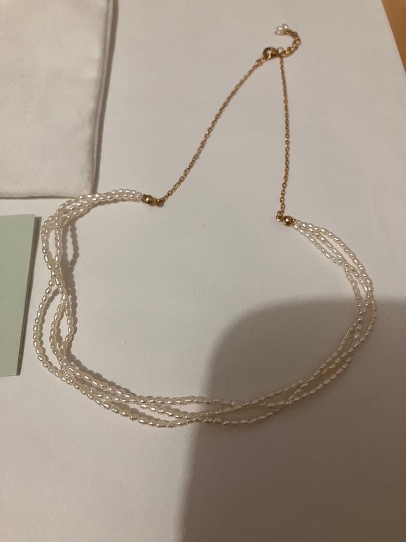 Natully / 淡水パール / 三編みネックレス　北欧、暮らしの道具店