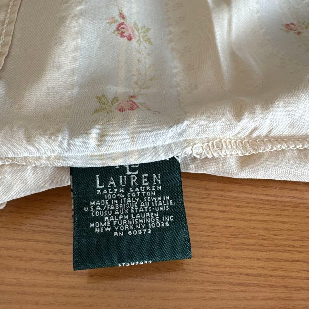 RALPH LAUREN ストライプ花柄　ピローケース　2枚セットで