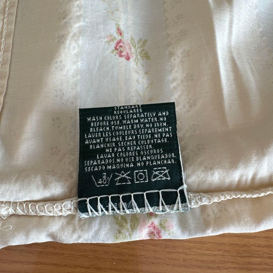 RALPH LAUREN ストライプ花柄　ピローケース　2枚セットで