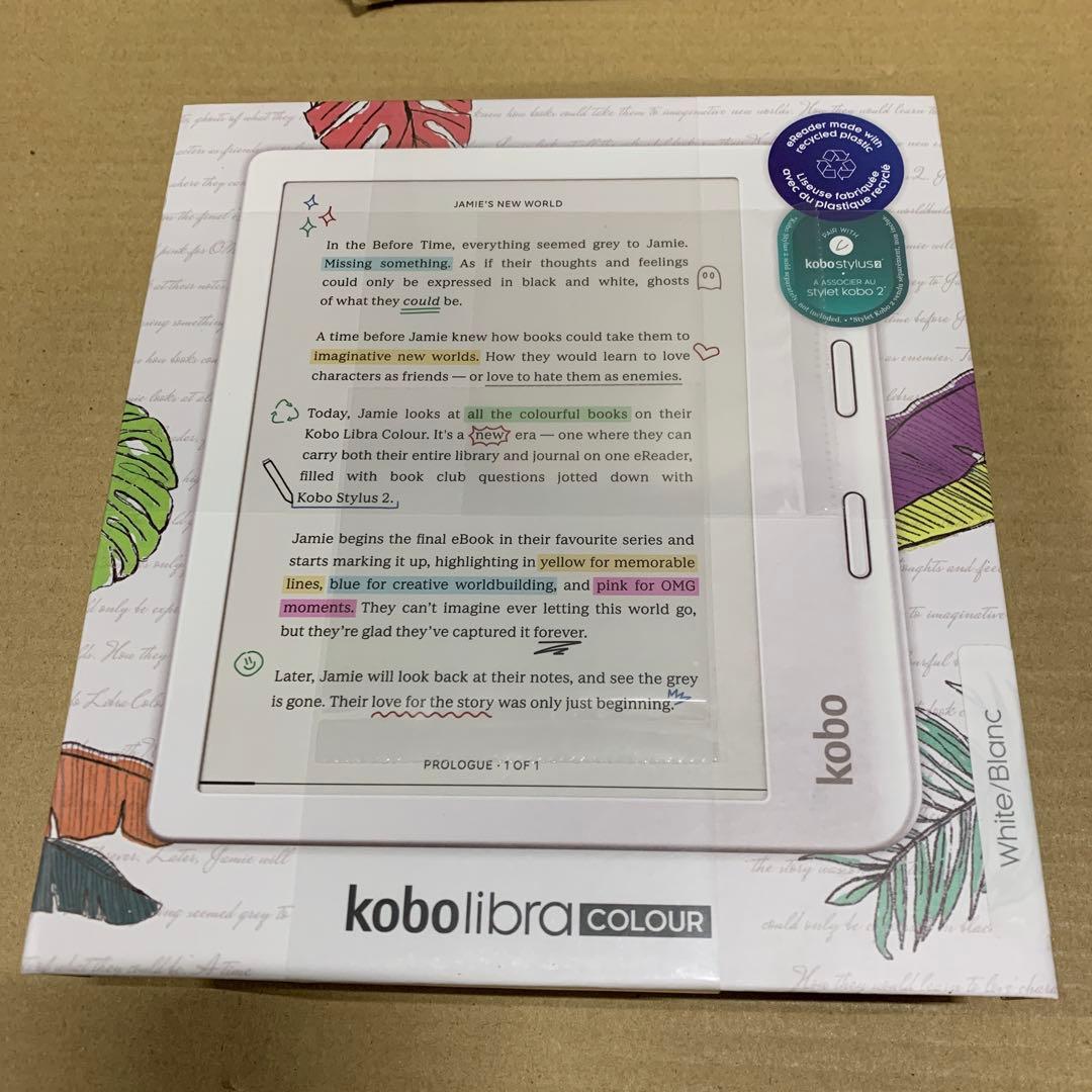 新品　Kobo Libra Colour（ホワイト）ベーシックスリープカバー