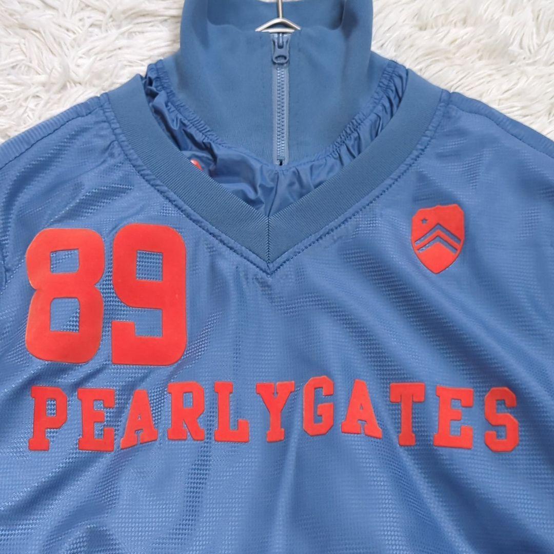 美品 パーリーゲイツ ツインスニード 蓄熱 ジャケット セットアップ 水色