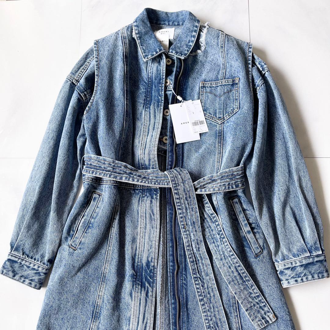 新品 アメリ MANY WAY VERSATILE DENIM COAT デニム