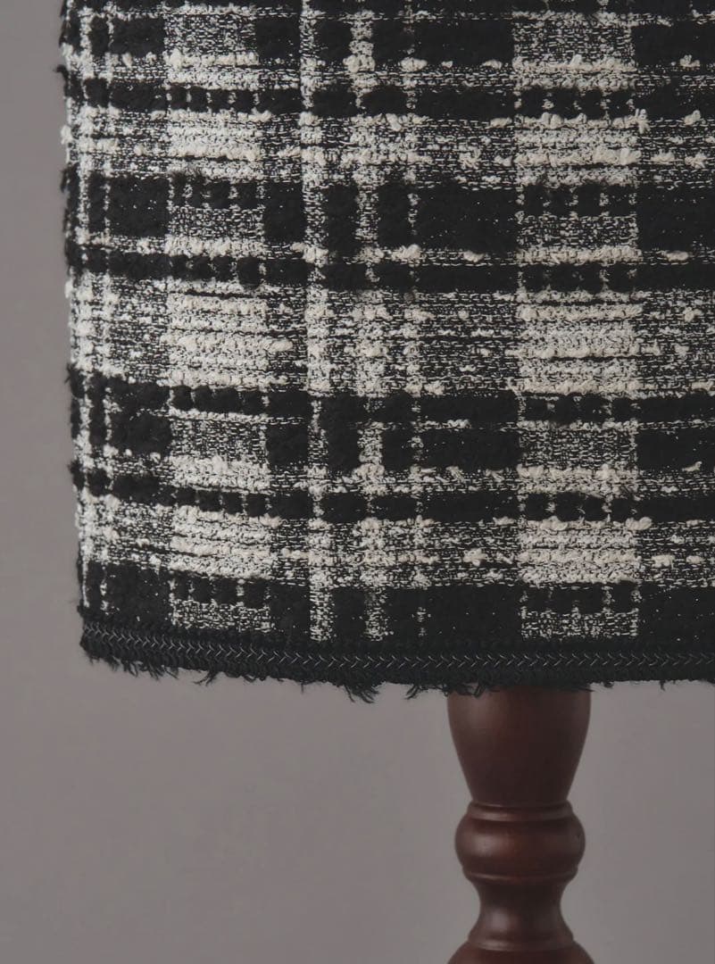 マリアケントツィード・チェック柄半袖ミニドレス