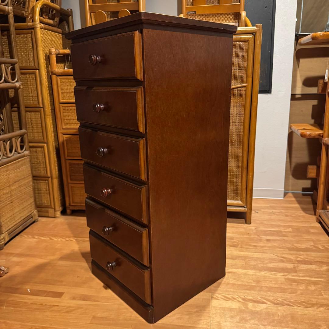 起立木工 6段チェスト サイドチェスト ヴィンテージ家具