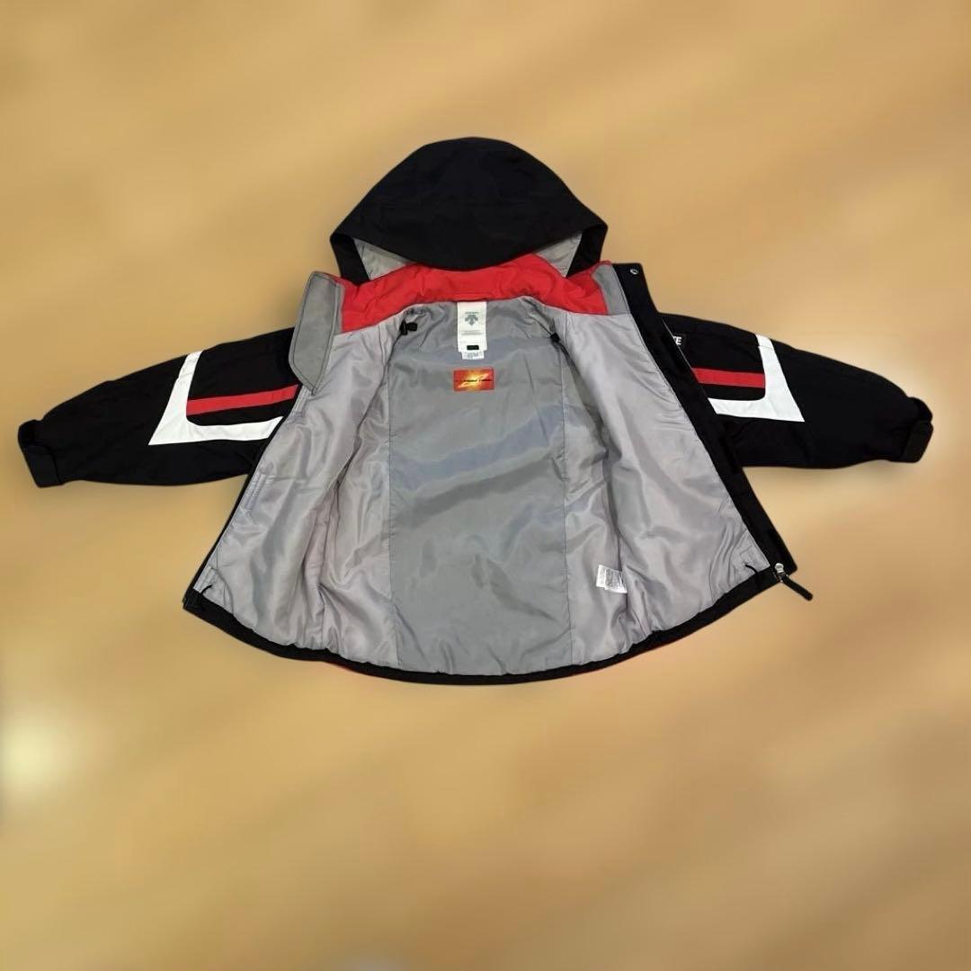 DESCENTE スキーウェアセット 130㎝ 男の子 長さ調節機能付