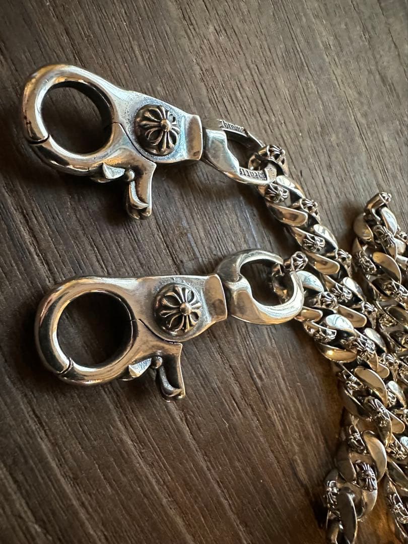 クロスファンシーダブルクリップウォレットチェーン　150g