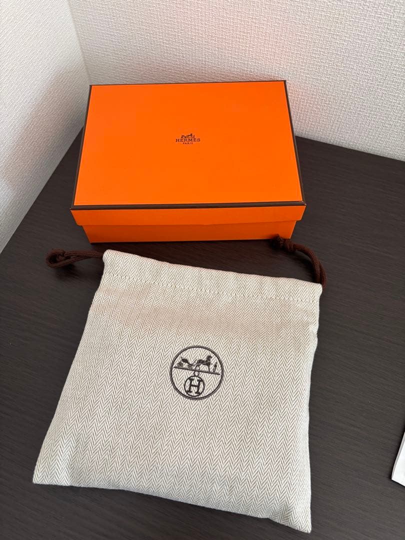 エルメス　バッグ　財布　ウォレット　コンスタンス　スリム　ネイビー