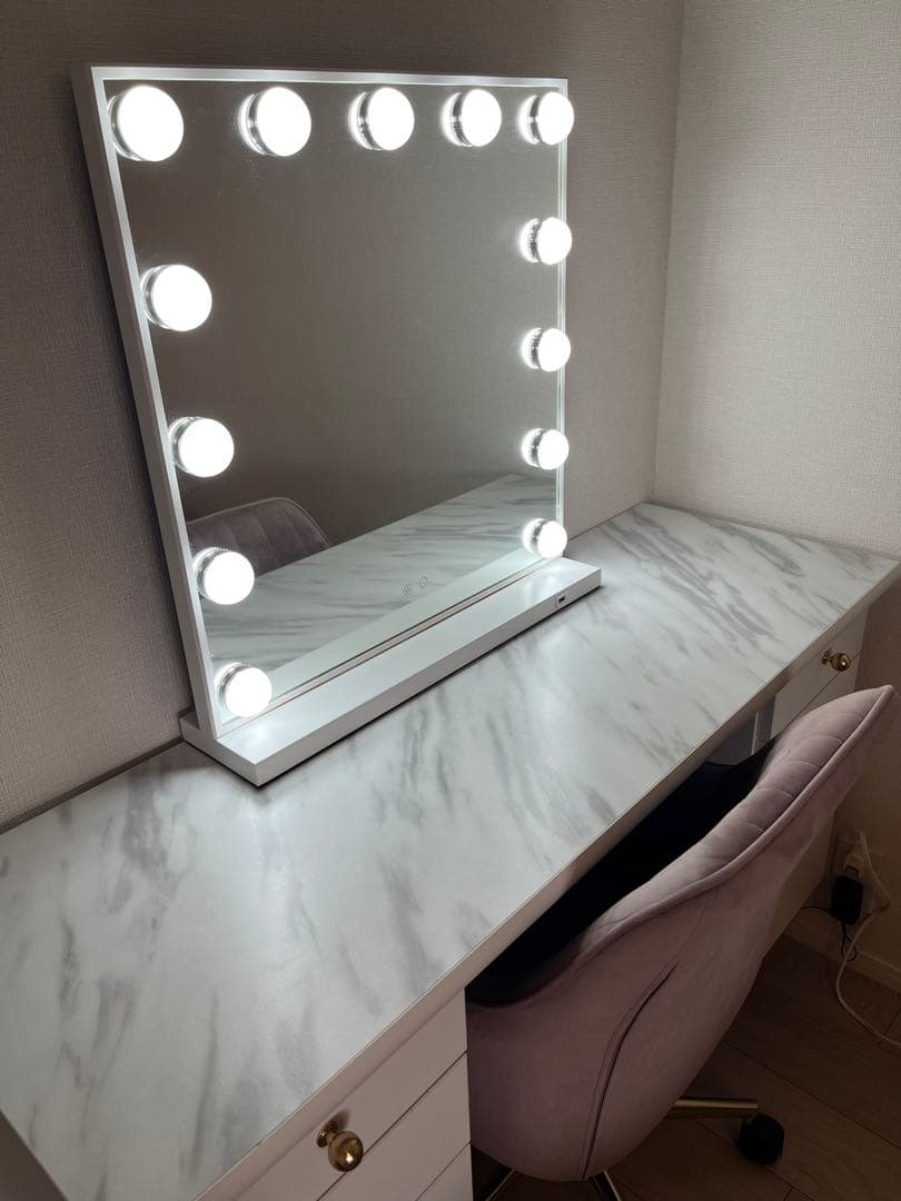 リ*ー様 フランフラン　エルドラド ハリウッドミラー ホワイト