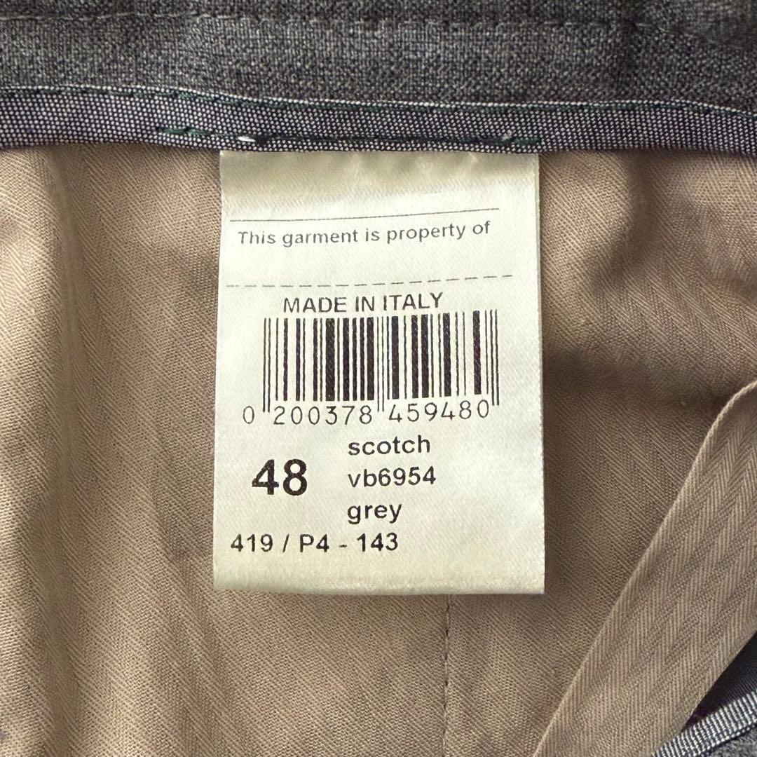 BERWICH ベルウィッチ スコッチ ストレッチ ウール 2プリーツ パンツ