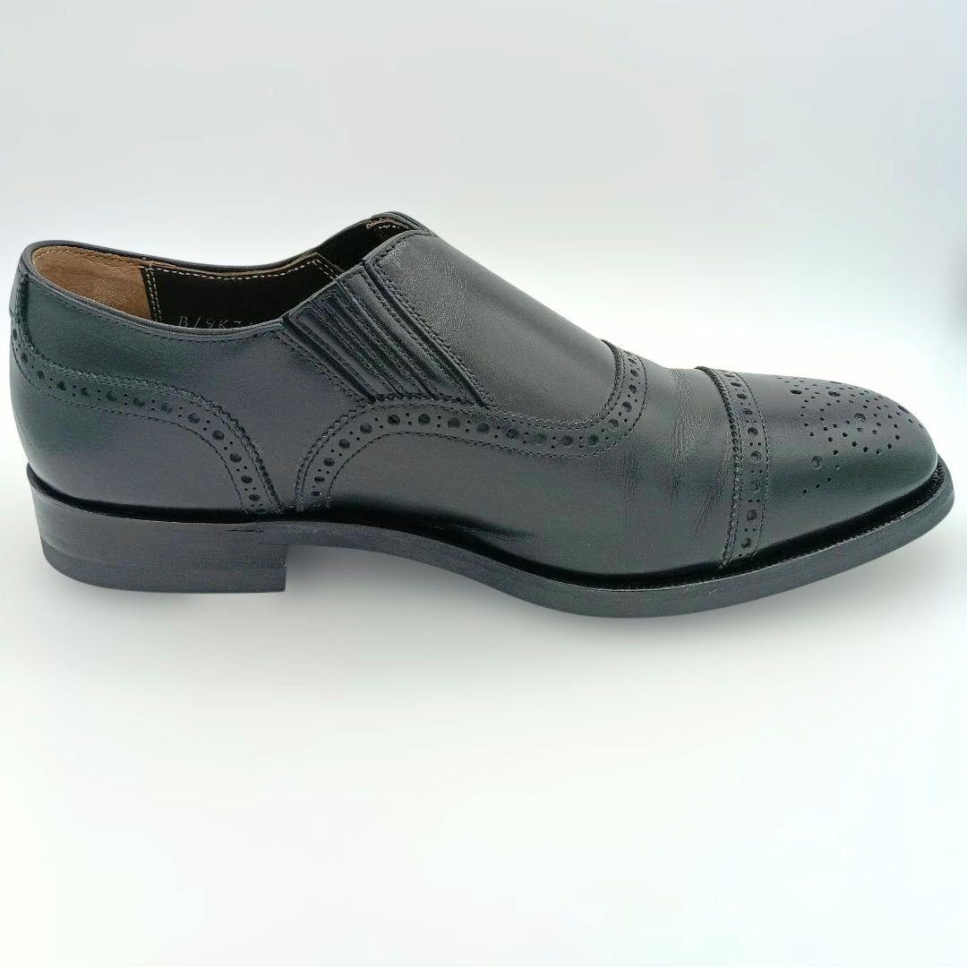 稀少モデル【リーガル】サイドエラスティックモデル スリッポン 黒 W37T