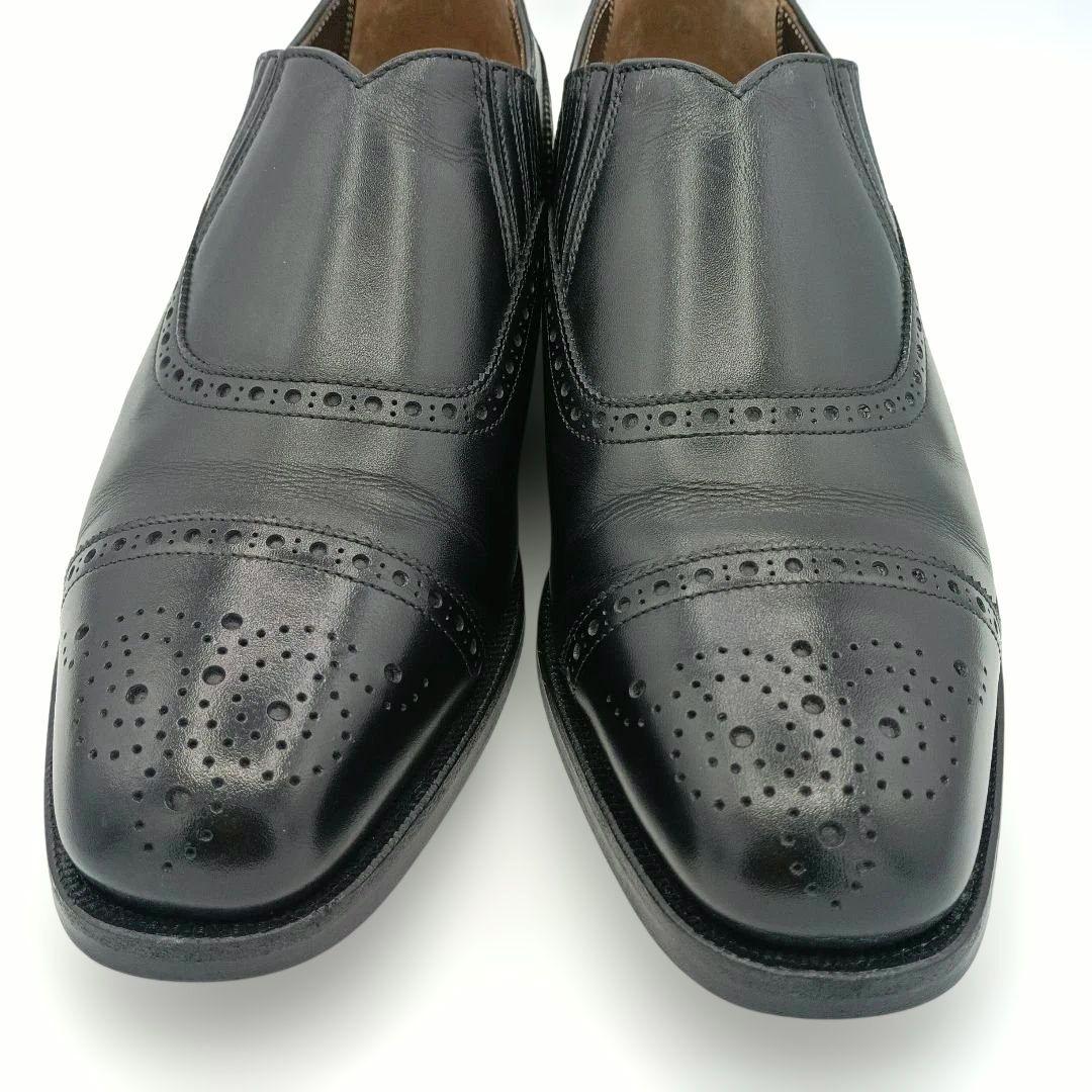 稀少モデル【リーガル】サイドエラスティックモデル スリッポン 黒 W37T