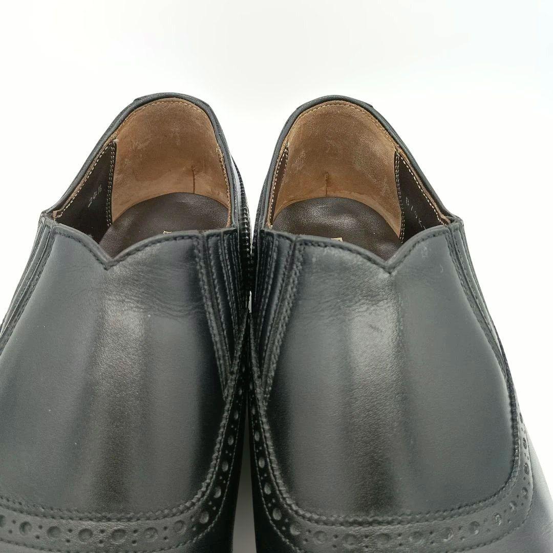 稀少モデル【リーガル】サイドエラスティックモデル スリッポン 黒 W37T