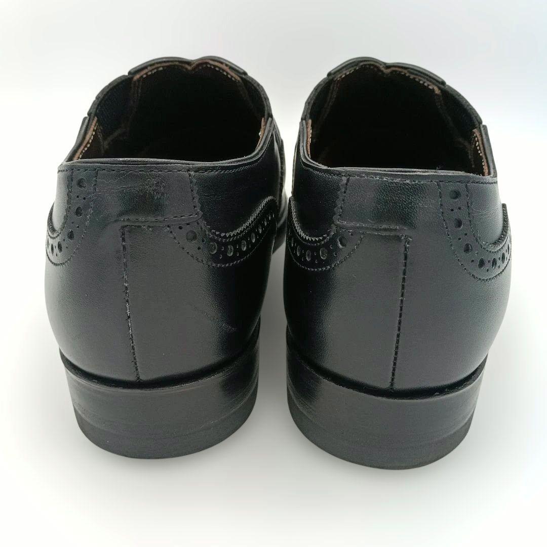 稀少モデル【リーガル】サイドエラスティックモデル スリッポン 黒 W37T