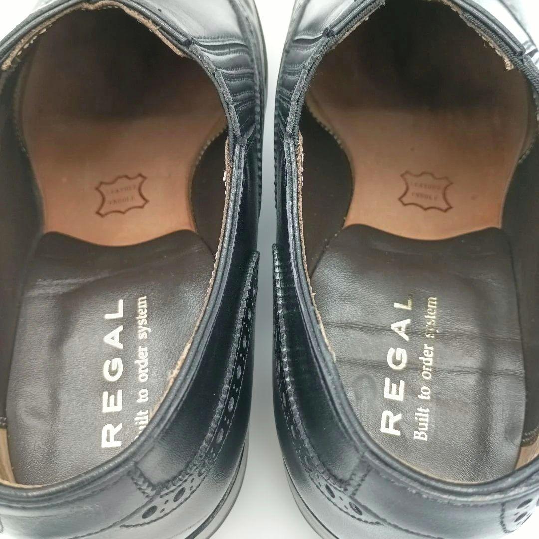 稀少モデル【リーガル】サイドエラスティックモデル スリッポン 黒 W37T