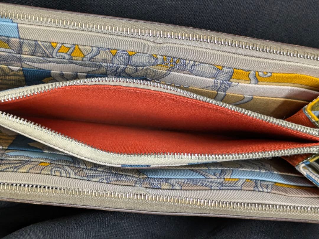 エルメス アザップロング シルクイン Z刻印 長財布 正規品