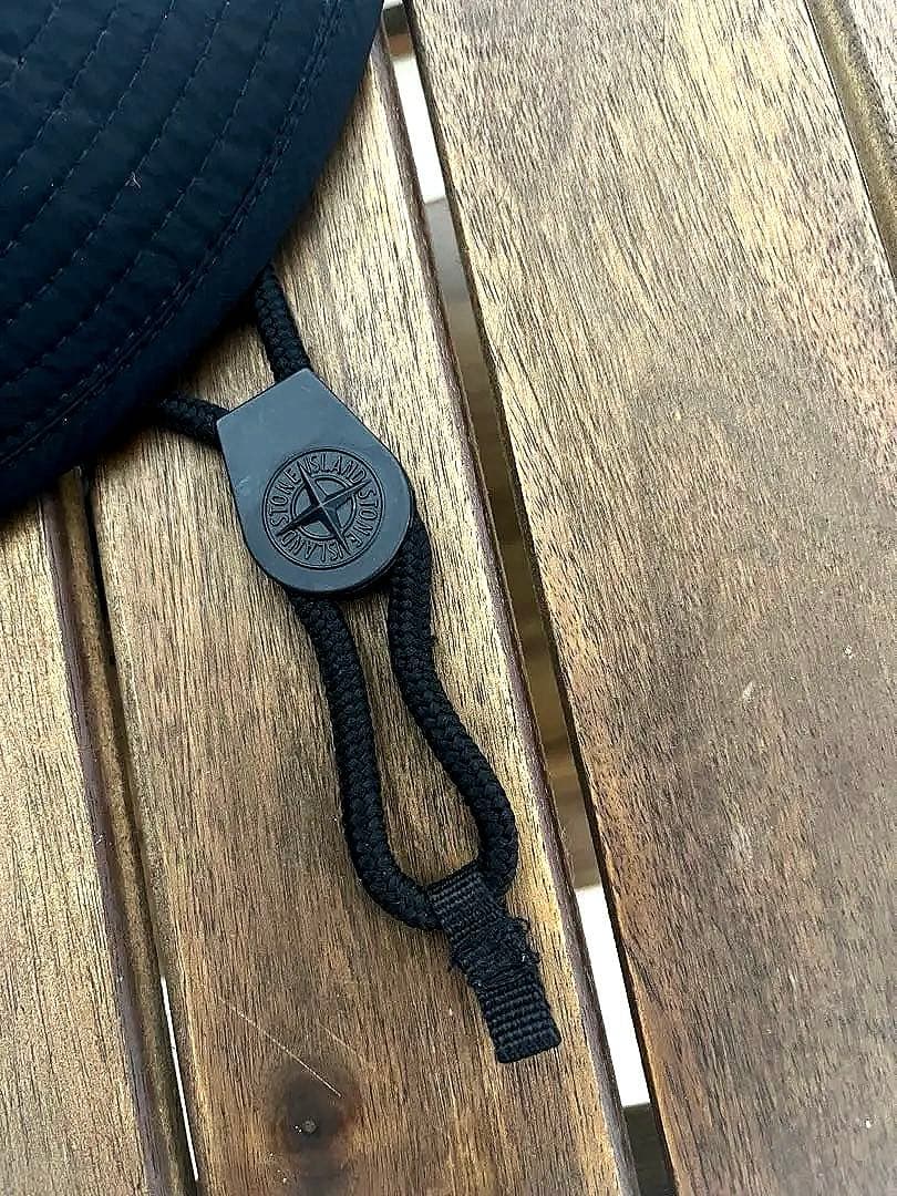 Stone  ストーンアイランド バケットハット ブラック Lサイズ