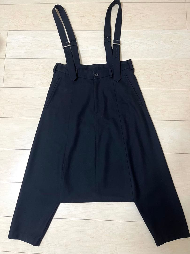 コムデギャルソンコムデギャルソン　吊りサルエルパンツ　ネイビー