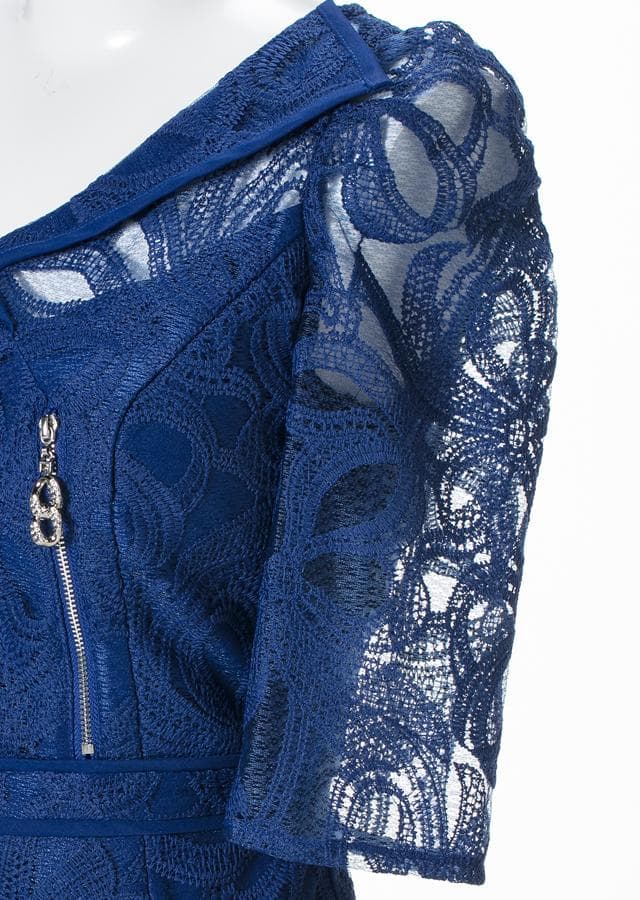 襟付ジッパーミディアムワンピース　M 2409154　sobre ソブレ ドレス