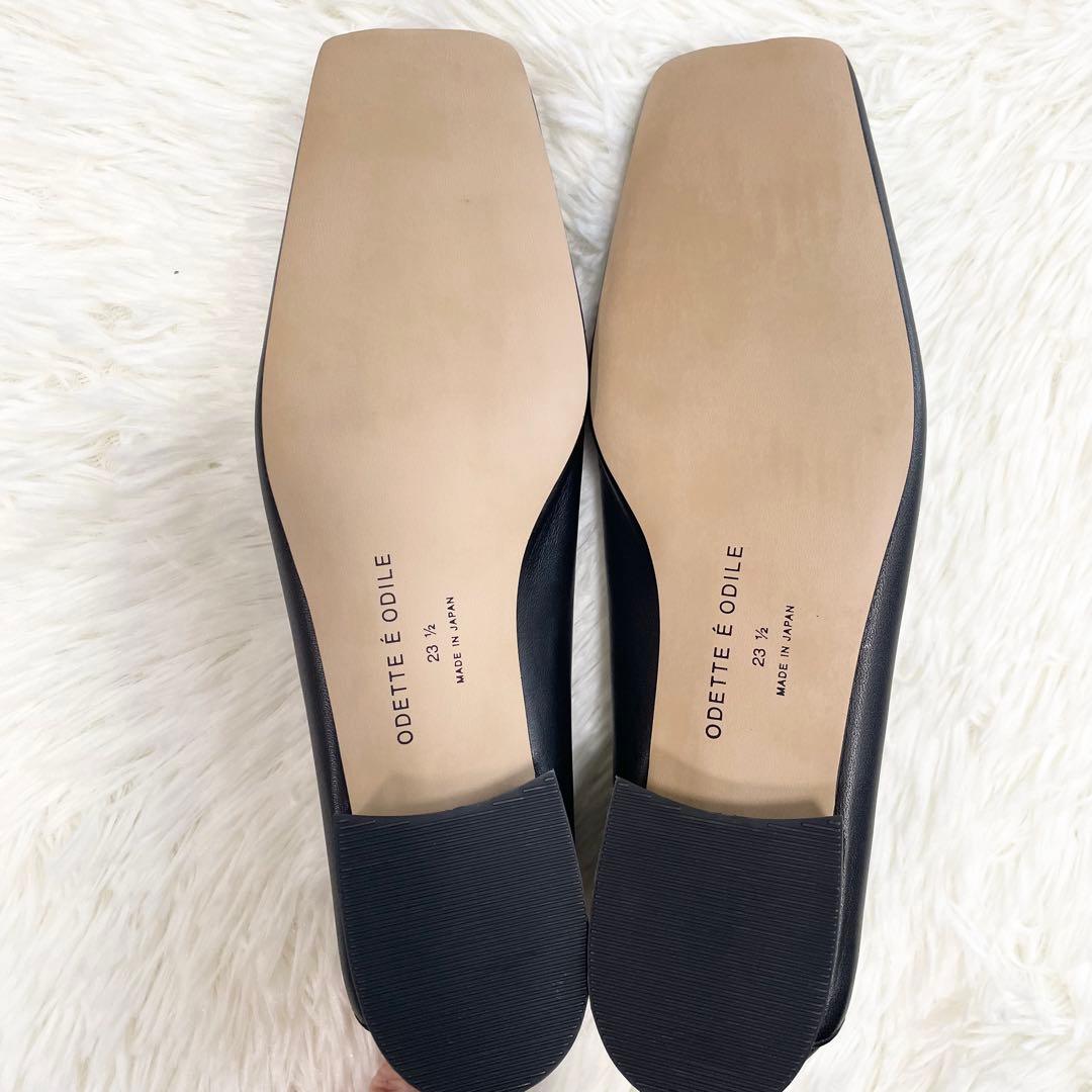 【未使用品】Odette e Odile ウェーブカットレースアップ フラット