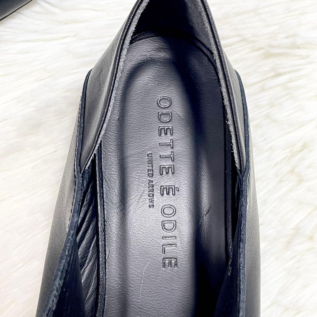 【未使用品】Odette e Odile ウェーブカットレースアップ フラット