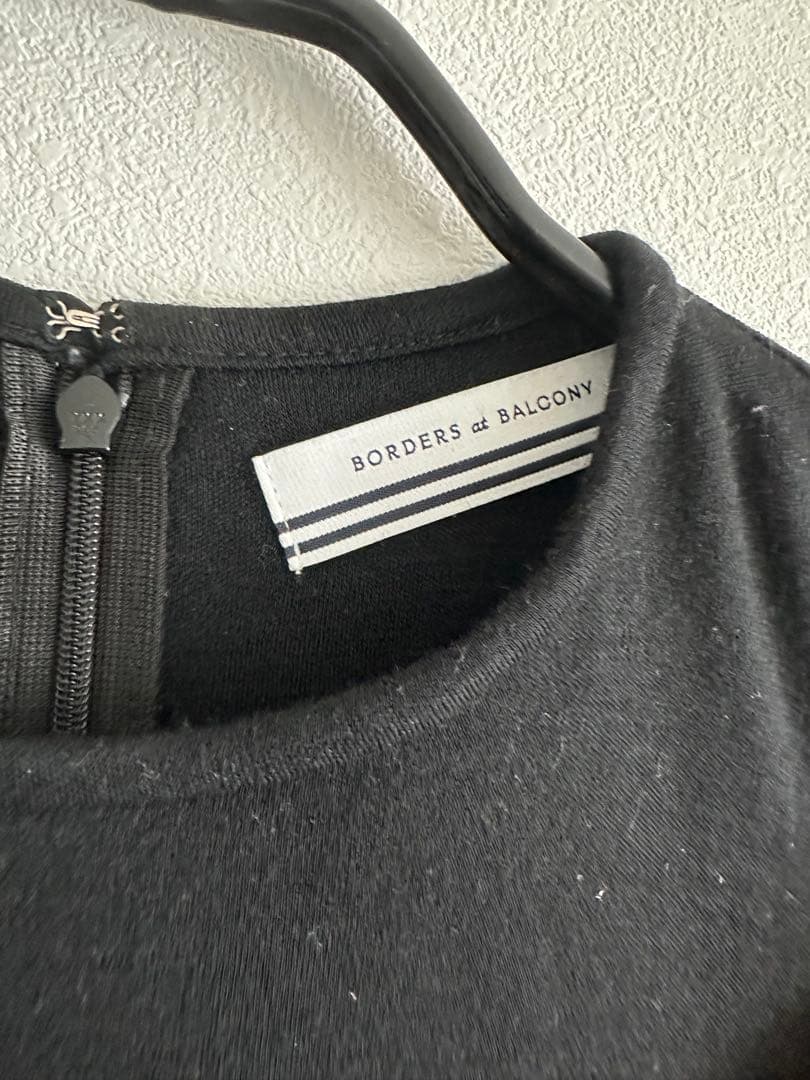 BORDERSatBALCONY ティアードトップ長袖チュニック　36 へプラム