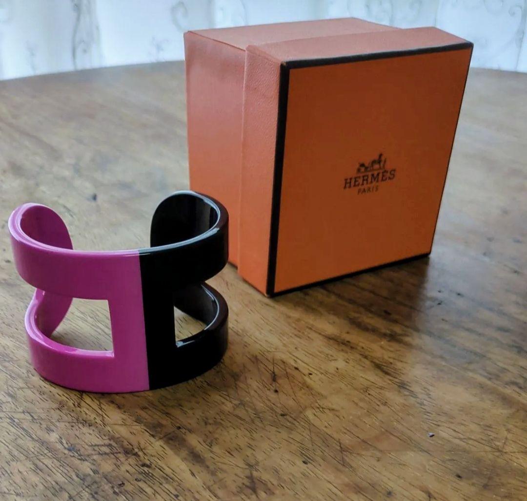 週末限定価格！HERMES　新同品　希少　バッファローホーン　バングル　アノ