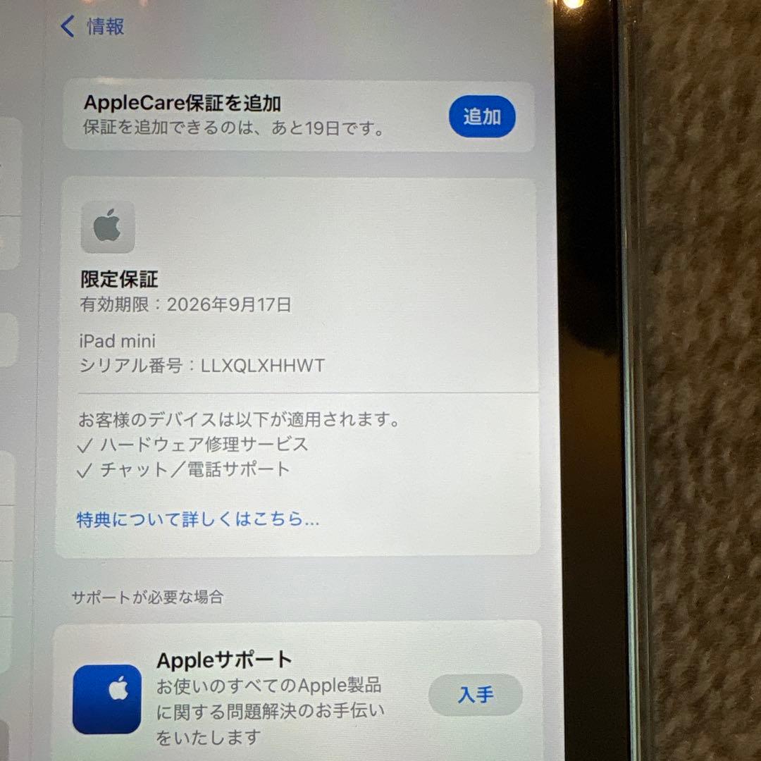 iPad mini 第7世代 128GB WiFiモデル