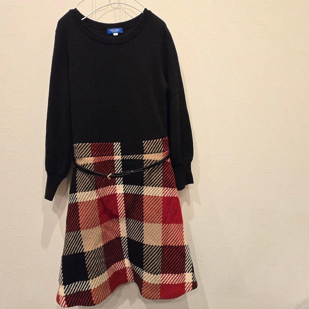 本田翼着用 完売品 BLUE LABEL　ドッキングワンピース　チェック　希少