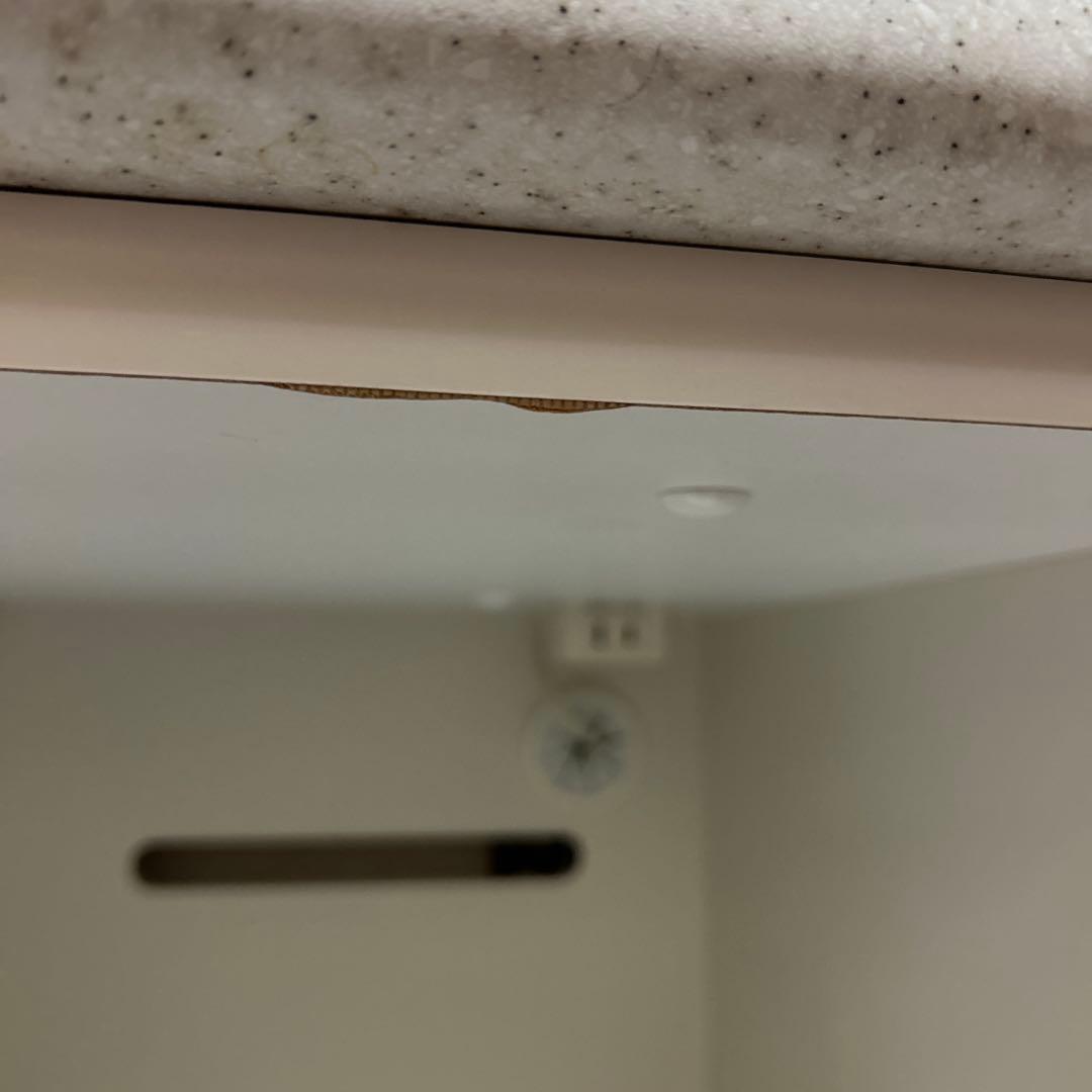 gp　ホワイトxグレージュ食器棚 収納　ニトリ　アルミナ