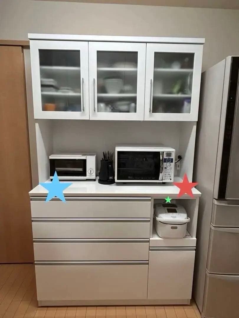 【5/17まで】キッチンボード 食器棚　レジューム　幅120