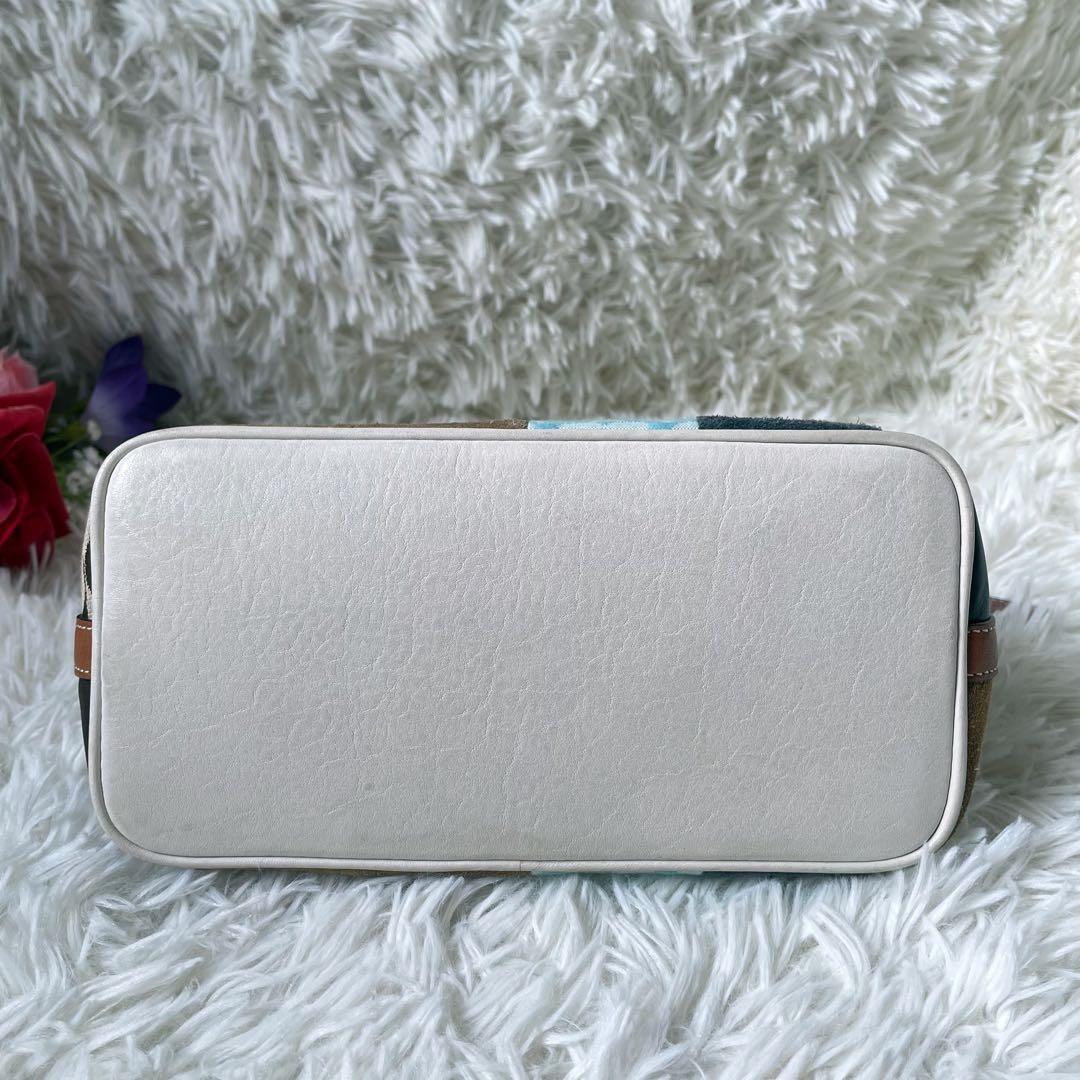 COACHコーチ パッチワークアクセサリーポーチショルダーバッグ7048