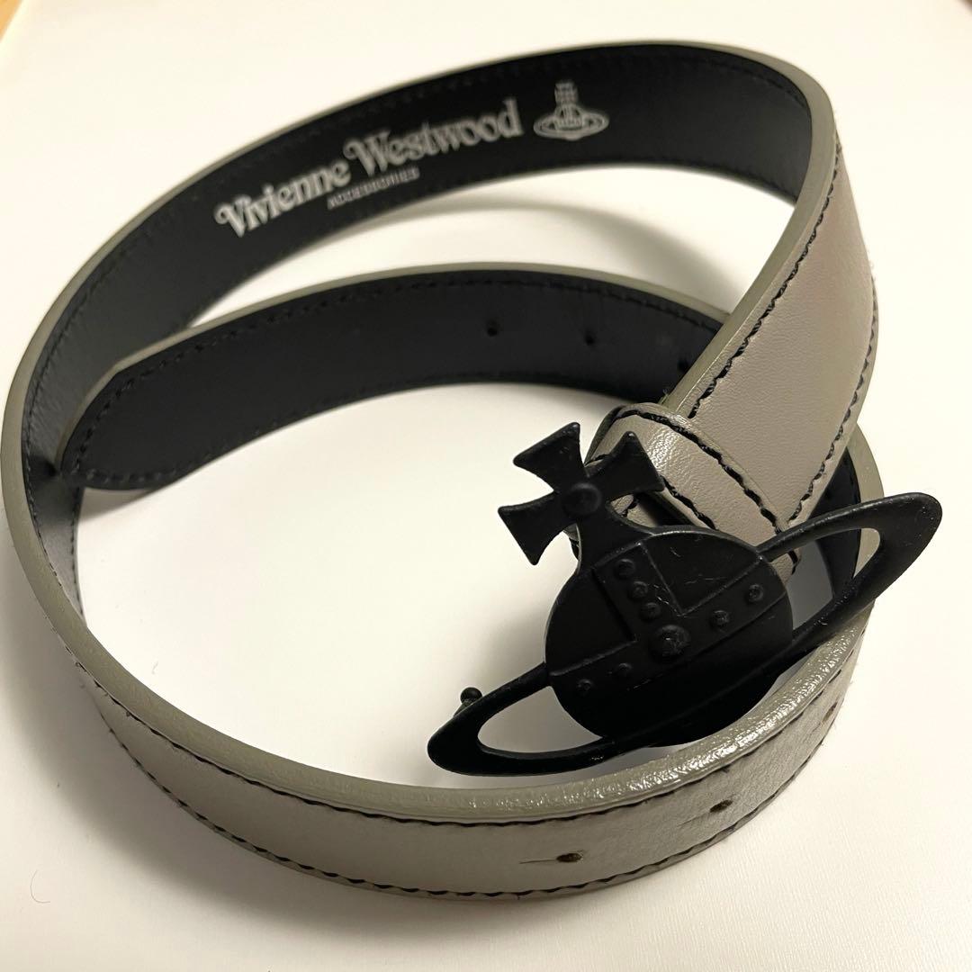 【SALE】Vivienne Westwood オーブ バックルベルト グレー