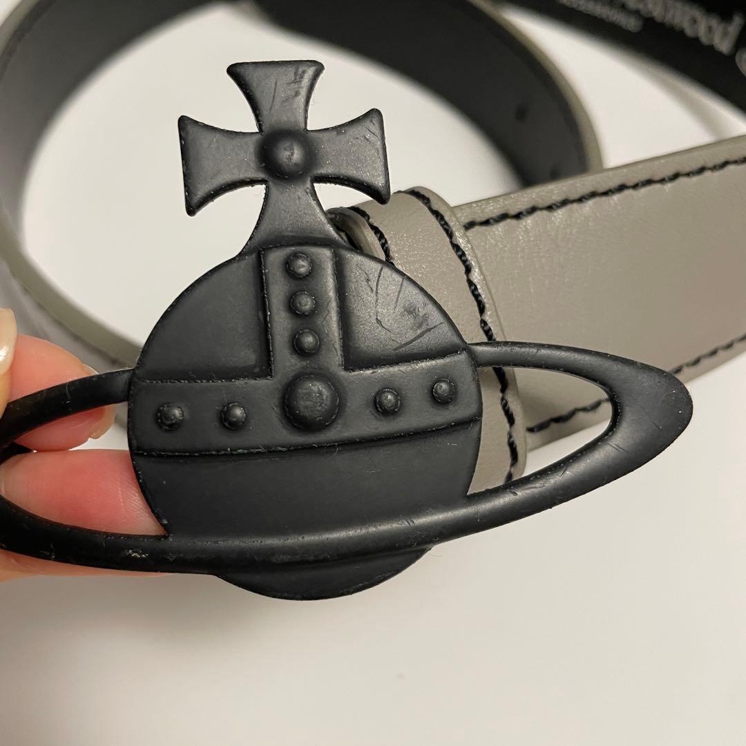 【SALE】Vivienne Westwood オーブ バックルベルト グレー