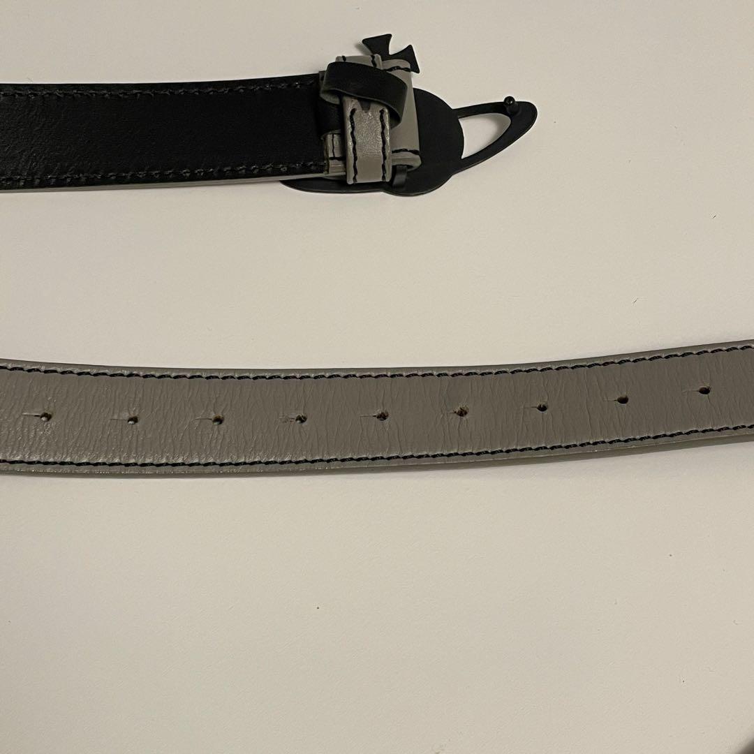 【SALE】Vivienne Westwood オーブ バックルベルト グレー