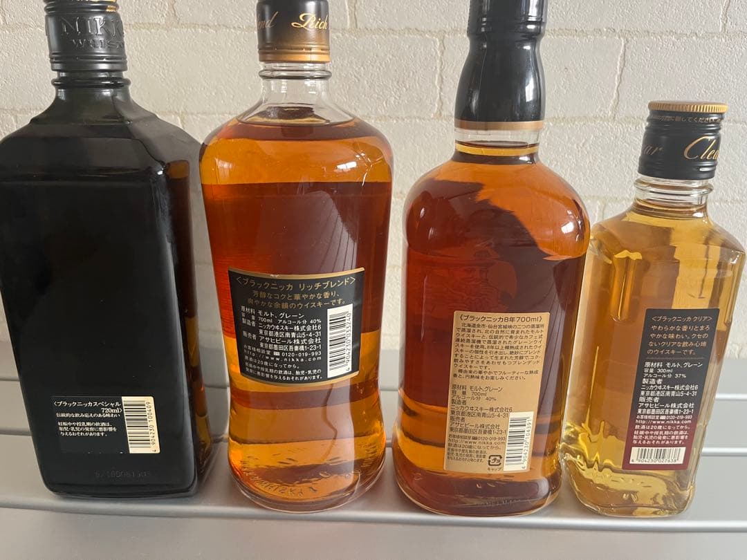 ぽ*と様 ニッカウィスキー　ブラックニッカ　まとめ売り　4本