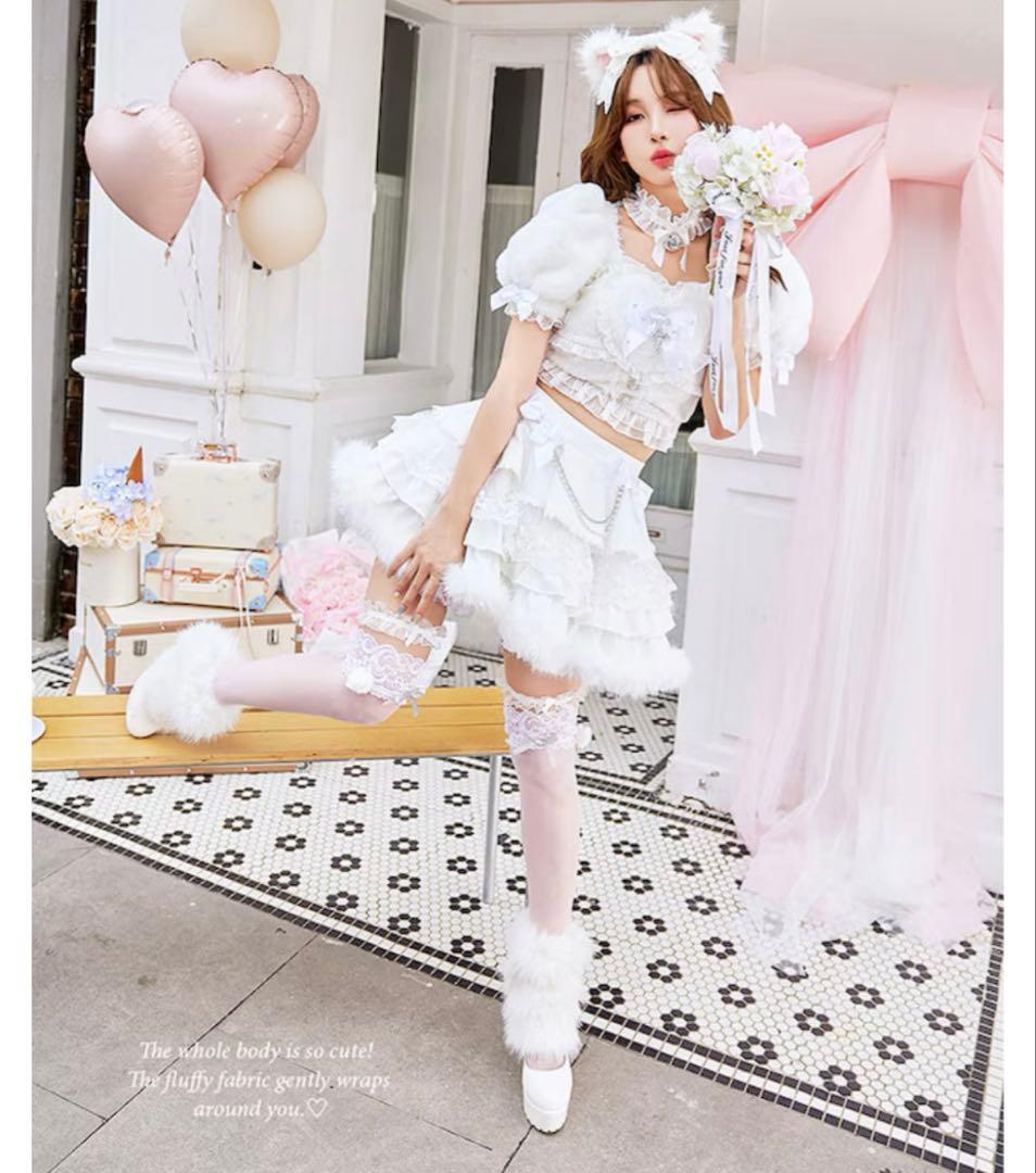 マリームーン ハートフルールキャット ホワイト