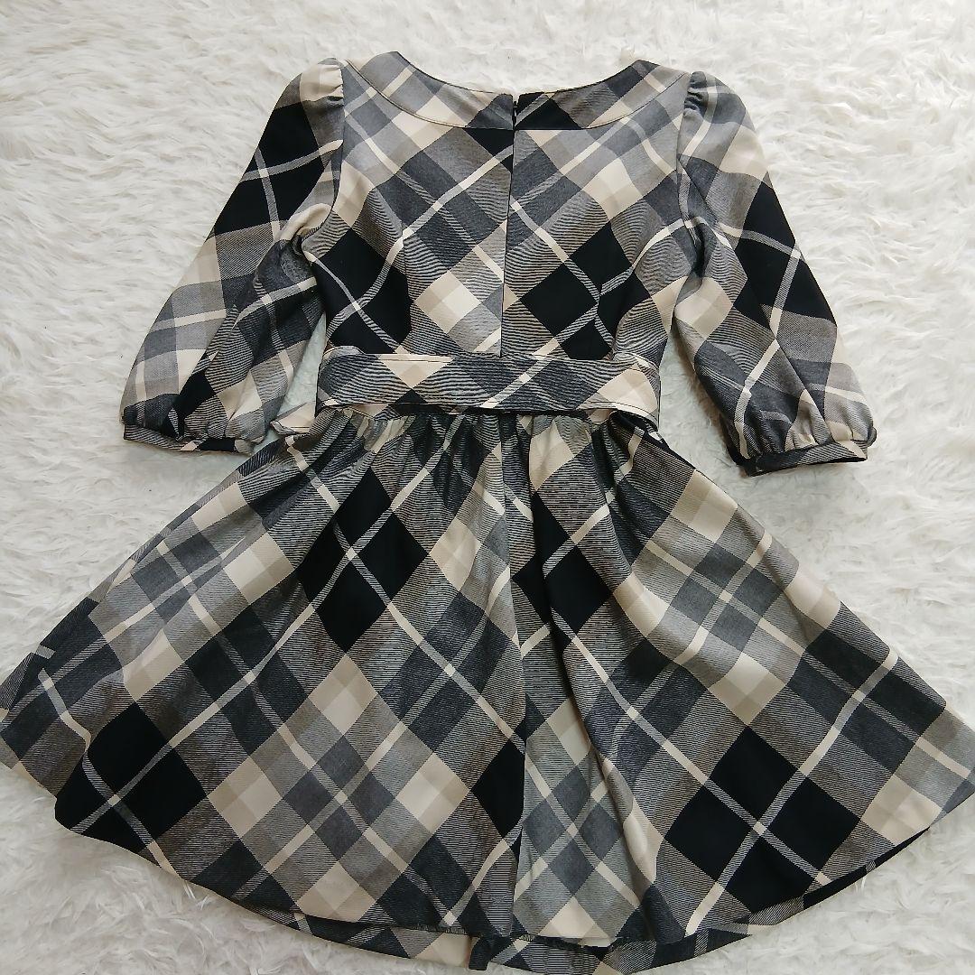 【美品BURBERRY BLUE LABEL】ノバチェックベルト付ワンピース