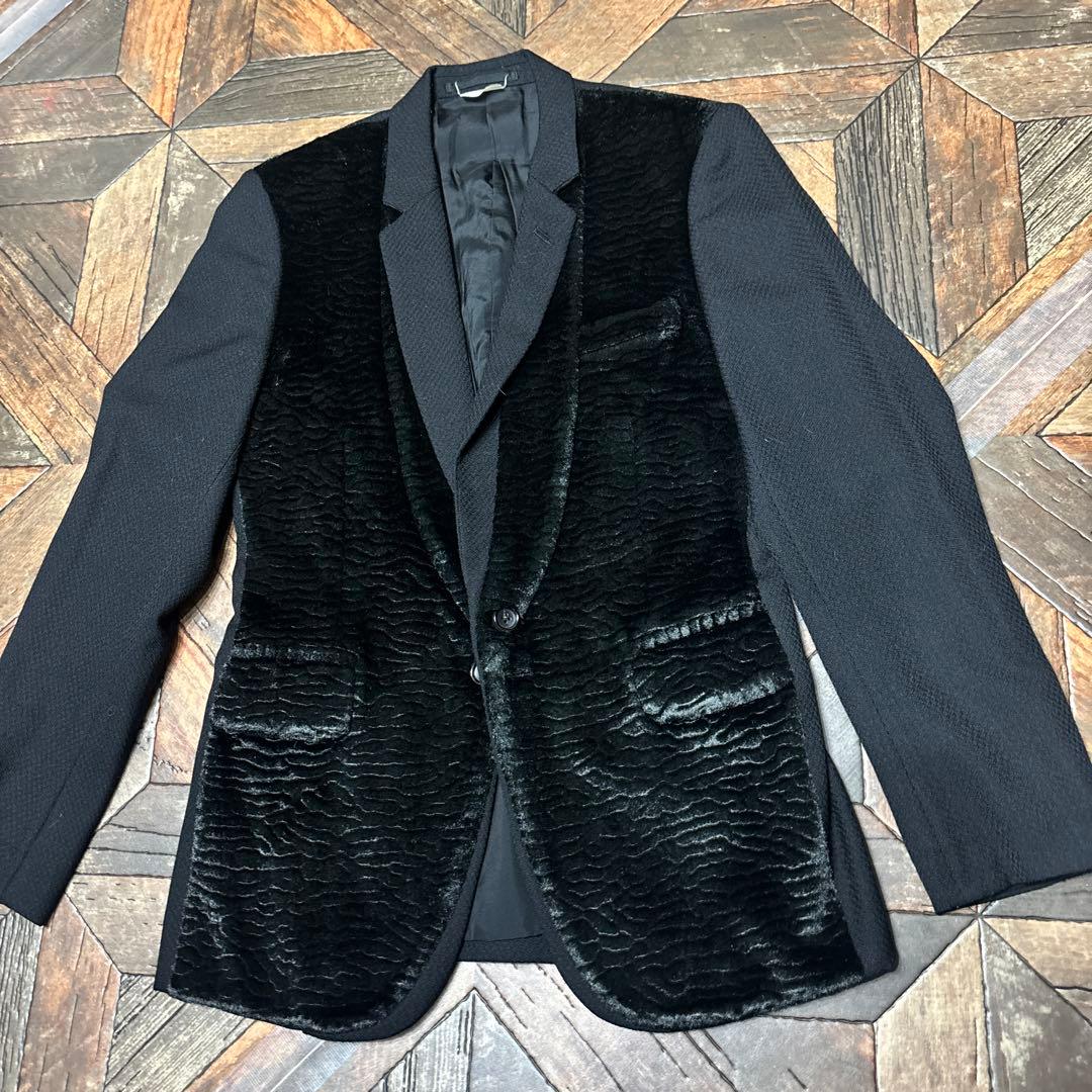 年末特価‼️コムデギャルソンオムプリュス テーラードジャケット ベルベット