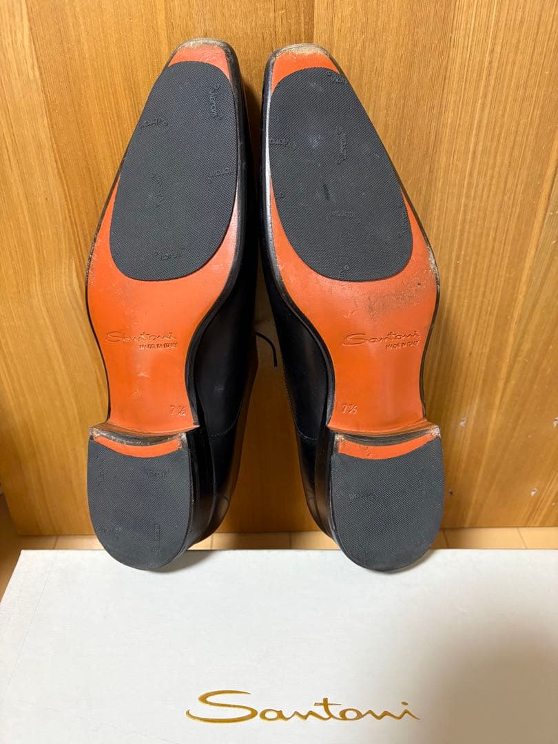 Santoni ウィングチップ レザーシューズ 7.5