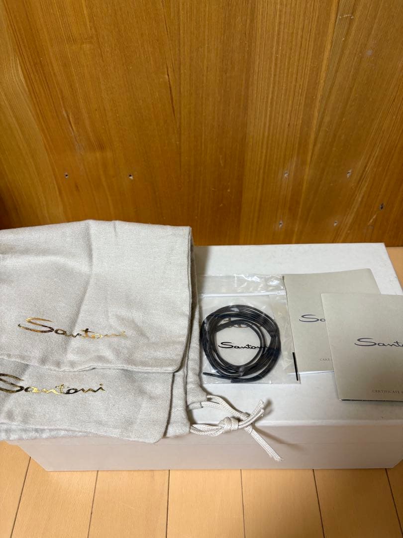 Santoni ウィングチップ レザーシューズ 7.5