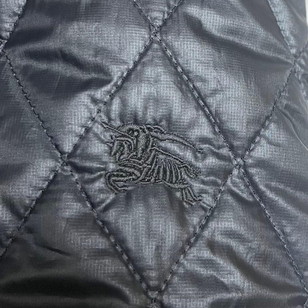 バーバリーブラックレーベル モッズコート タヌキファー キルティングライナー付き