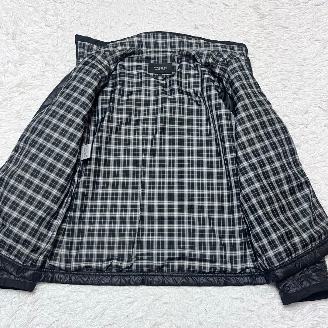 バーバリーブラックレーベル モッズコート タヌキファー キルティングライナー付き