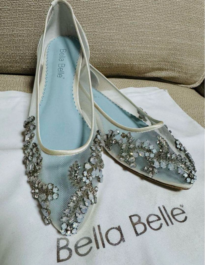 Bella Belle ビジューフラットシューズ　ブライダルシューズ