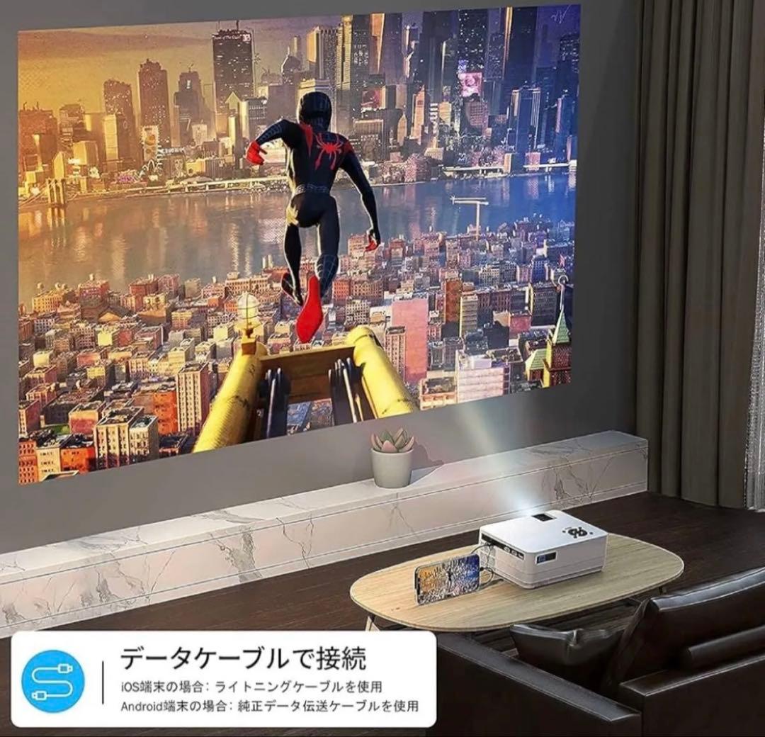 2025進級版【1080Pプロジェクター 20000LM】高輝度4k対応