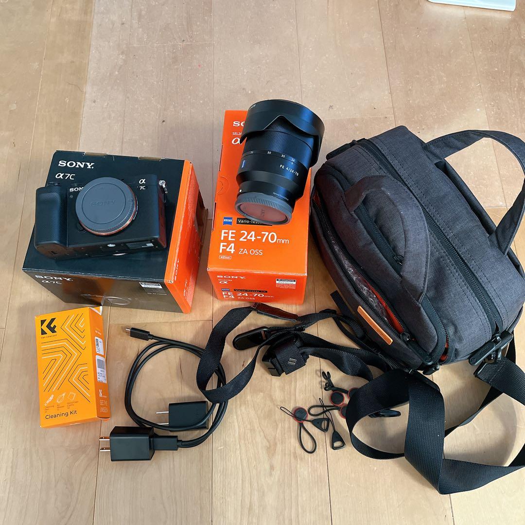 Sony α7C デジタル一眼レフ ZEISS FE 24-70mm F4レンズ